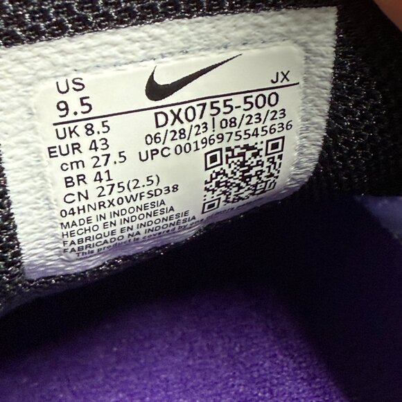 Nike Air Max Plus OG Voltage Purple (2024) Mens DX0755-500 VNDS Sz 9.5 - Picture 7 of 7